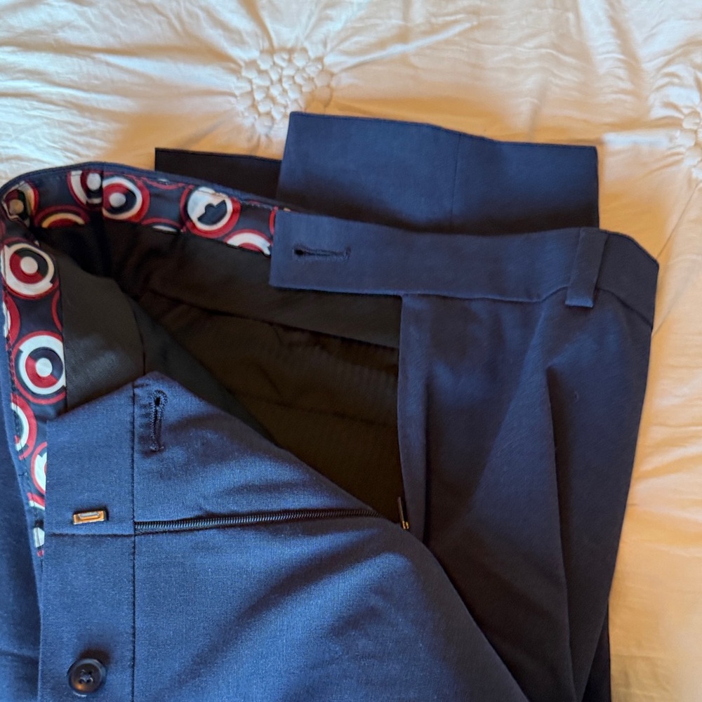 ✅Ben Sherman Dark Blue Men's Dress Pants. 30x32. Navy blue. EUC - Picture 9 of 9